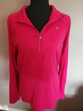 Nike Women’s Bright Pink Quarter-Zip Pullover